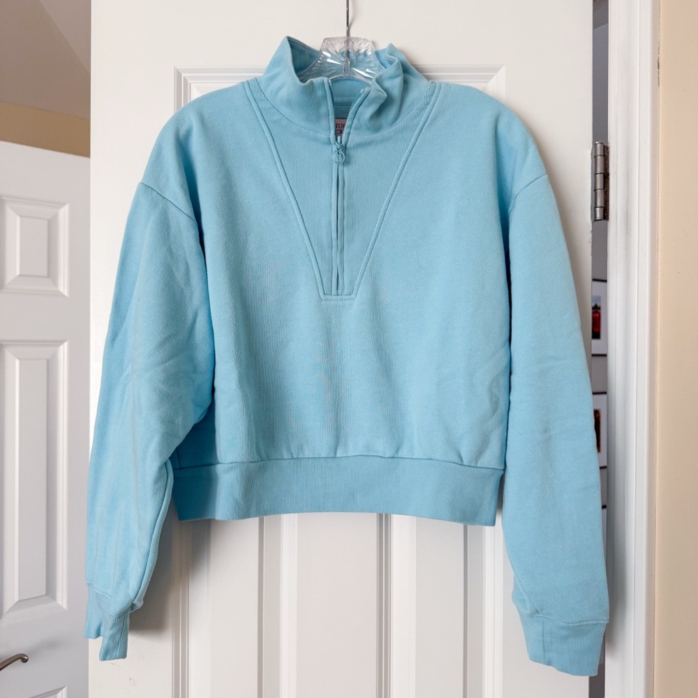 Victoria Secret Half Zip Crop Sweatshirt